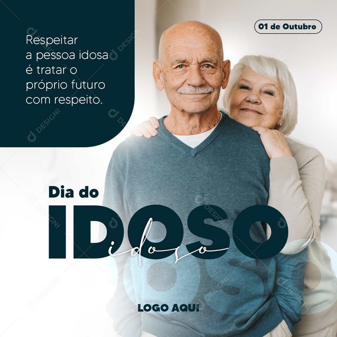 Social Media Dia do Idoso Respeitar a Pessoa Idosa PSD Editável