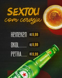 Sextou Com Cerveja Peça Já A Sua Social Media PSD Editável
