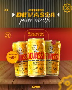 Promo Devassa Puro Malte Devassa Social Media PSD Editável