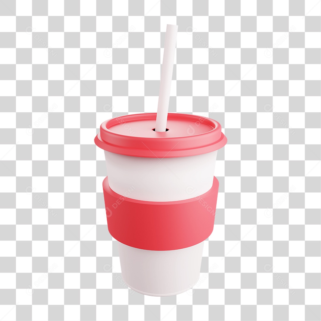 Copo de Refrigerante PNG Transparente