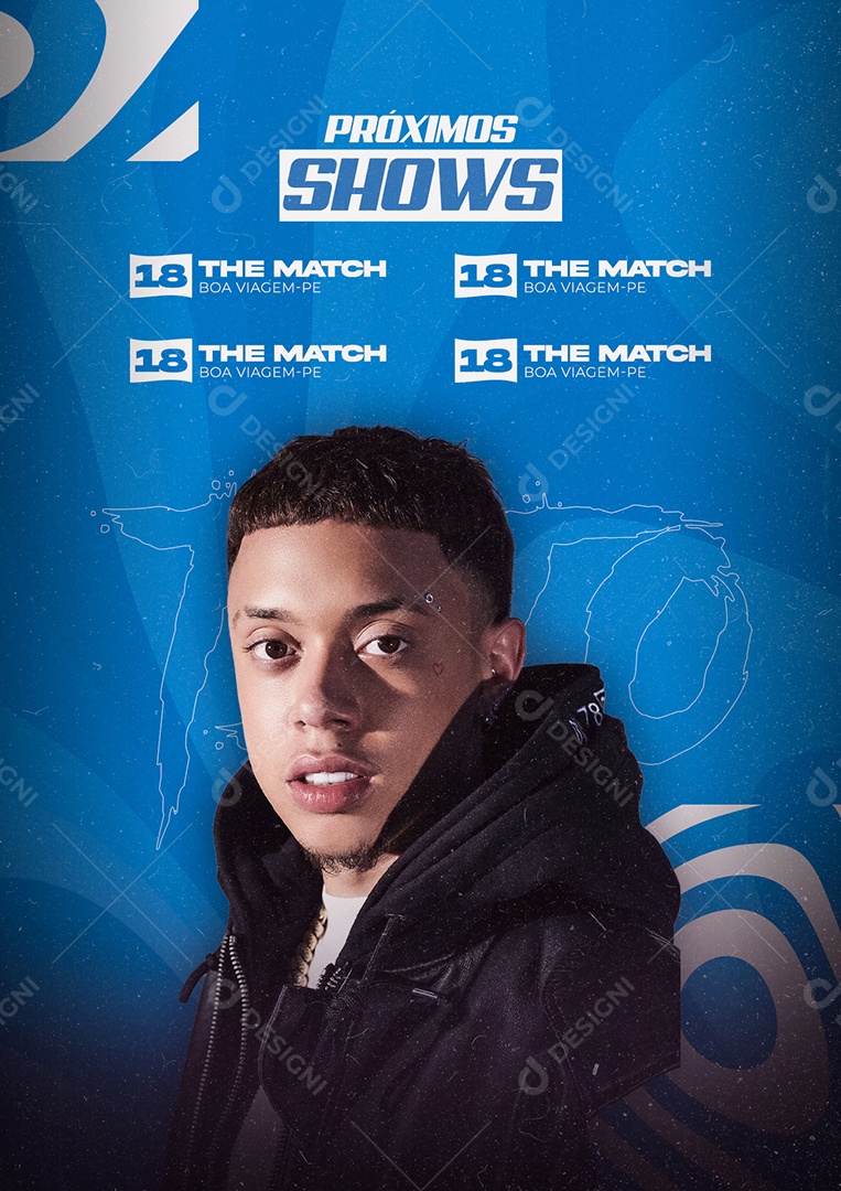 Próximos Shows Teto Flyer Social Media PSD Editável