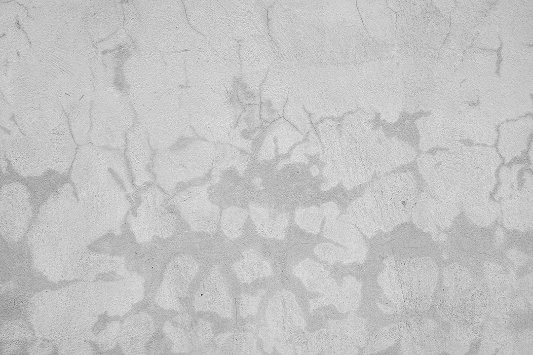 Velho muro de concreto na cor preto e branco, parede de cimento, quebrado