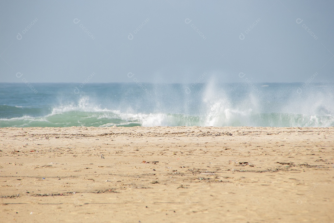 Praia de Copacabana no Rio de Janeiro.