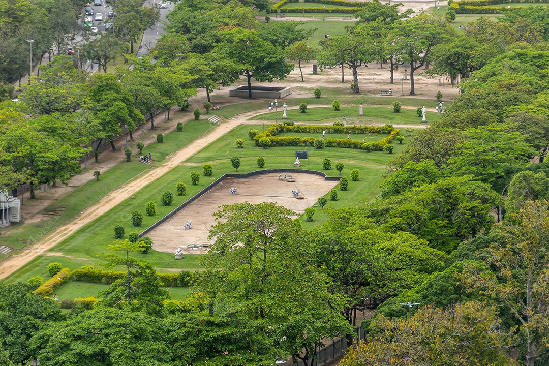 Praça de Paris no centro do Rio de Janeiro Brasil.