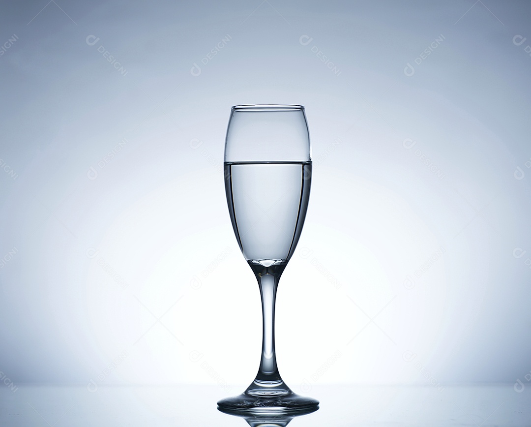 Foto close-up de um copo de água