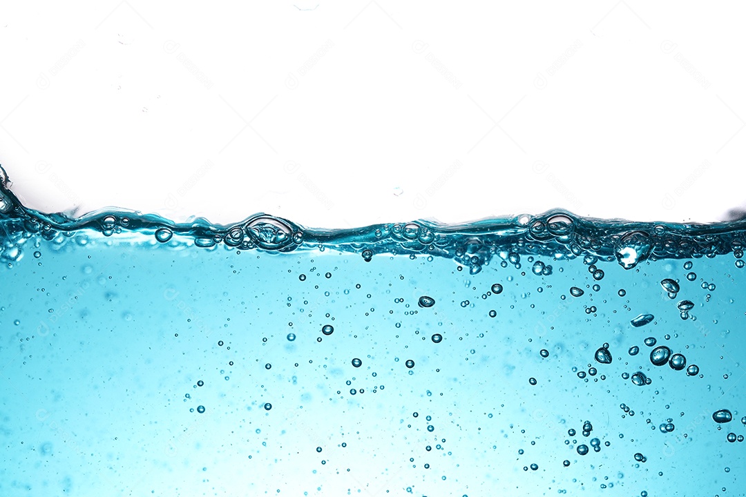 Foto do uso de água limpa ao fundo