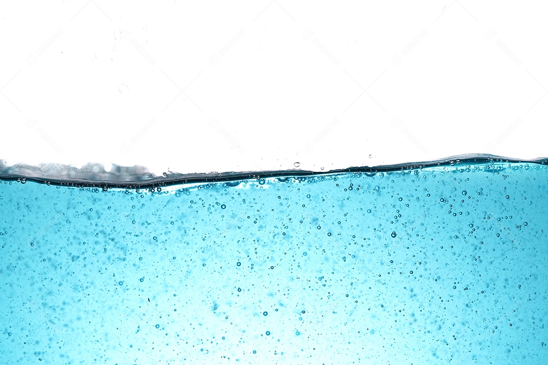 Foto do uso limpo da água ao fundo