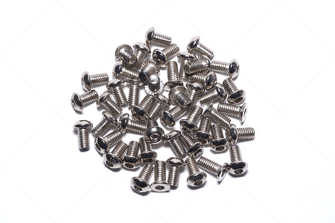 Esta é uma imagem de parafusos industriais
