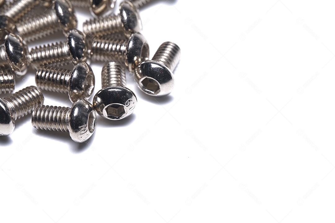 Esta é uma imagem de parafusos industriais