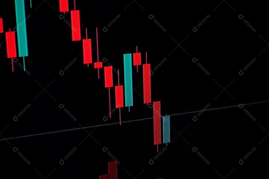 Gráficos de investimentos.