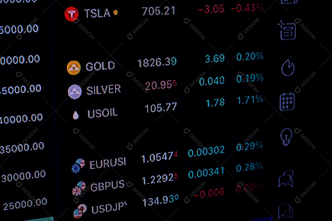 Tabela do mercado de ações bitcoin.