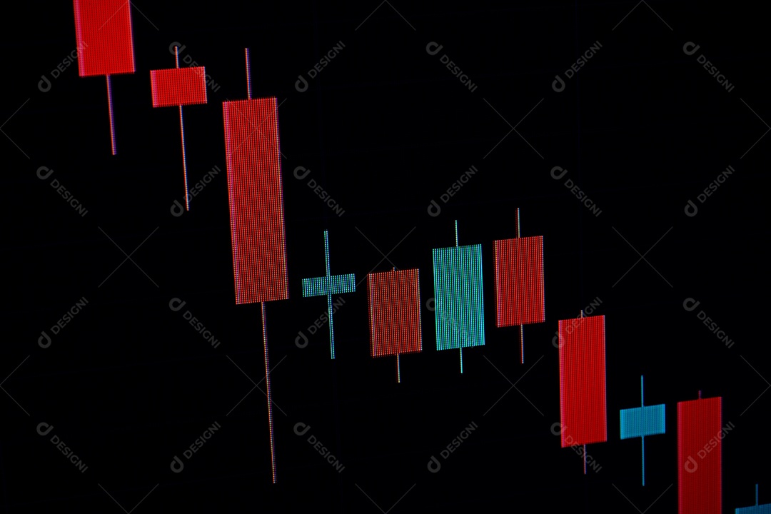 Gráfico de investimentos.