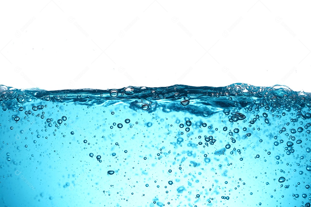 Água com muita borbulhas.