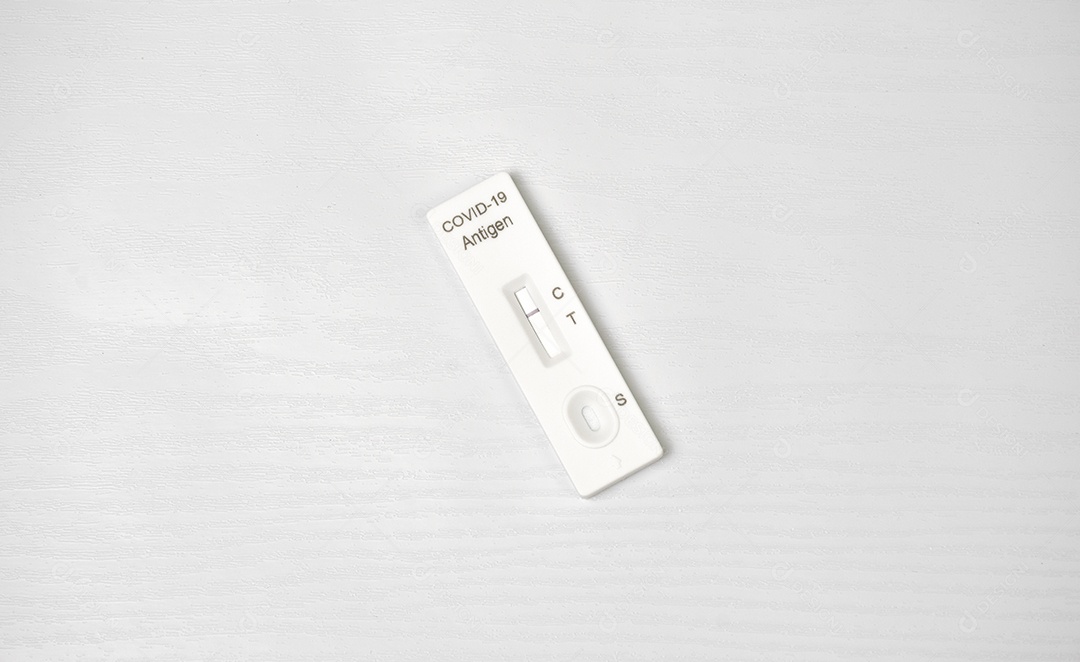 Resultado negativo do teste Covid-19 com teste rápido de antígeno SAR CoV-2