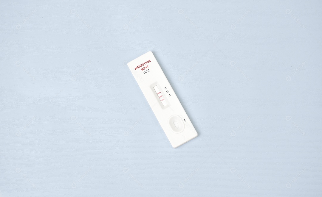 Resultado do teste positivo do vírus Monkeypox