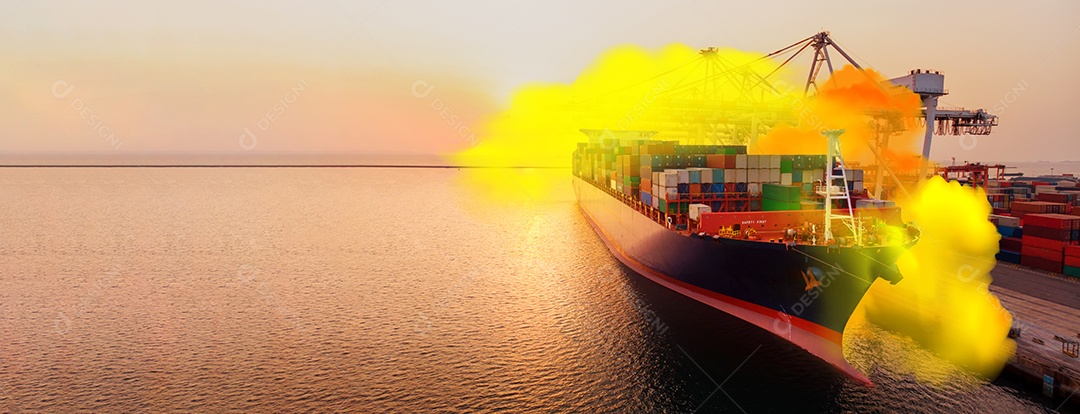 Foto do cenário Explosão de gás tóxico no porto de Aqaba, na Jordânia, Liqui