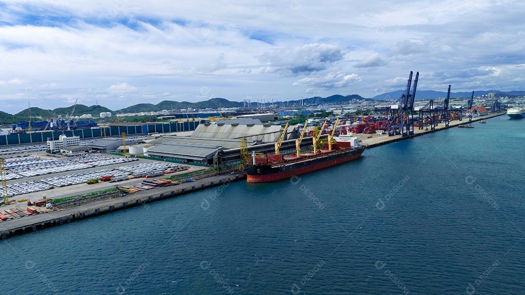 Estaleiro Carga Container Marítimo Porto Serviço de agenciamento de cargas logística e transporte. Depósito de embarque internacional Porto personalizado para comércio de importação e exportação Transporte de fabricação de negócios Seguro