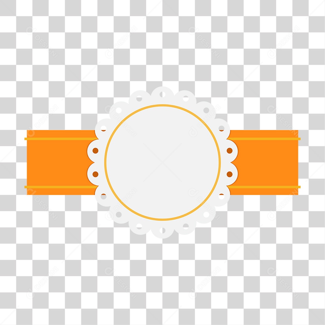 Ilustração 3D Fitas Douradas para Composição PNG Transparente