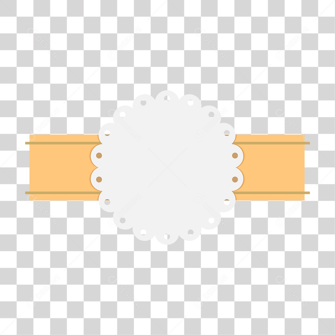 Ilustração 3D Fitas Douradas para Composição PNG Transparente