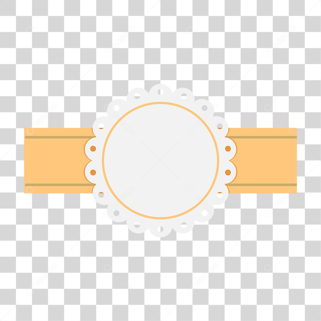 Ilustração 3D Fitas Douradas para Composição PNG Transparente