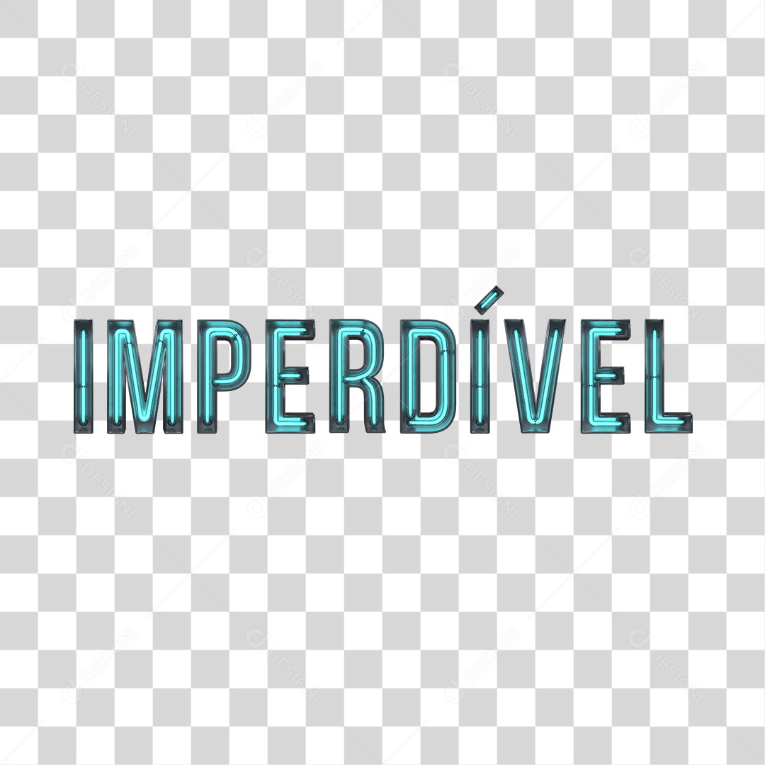 Elemento 3D Imperdível Neon Para Composição PNG Transparente Sem Fundo