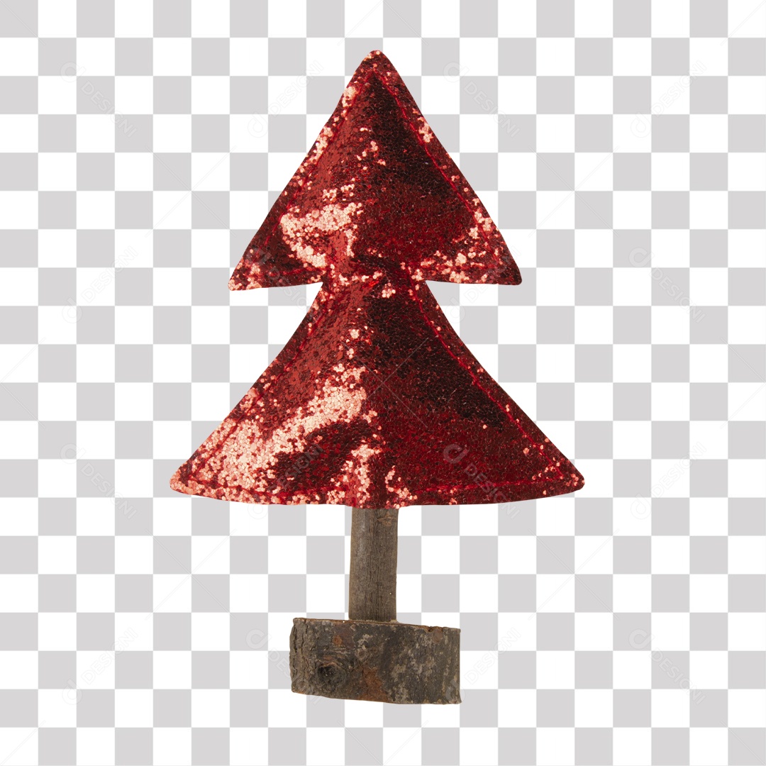 Árvore natal vermelha PNG Transparente