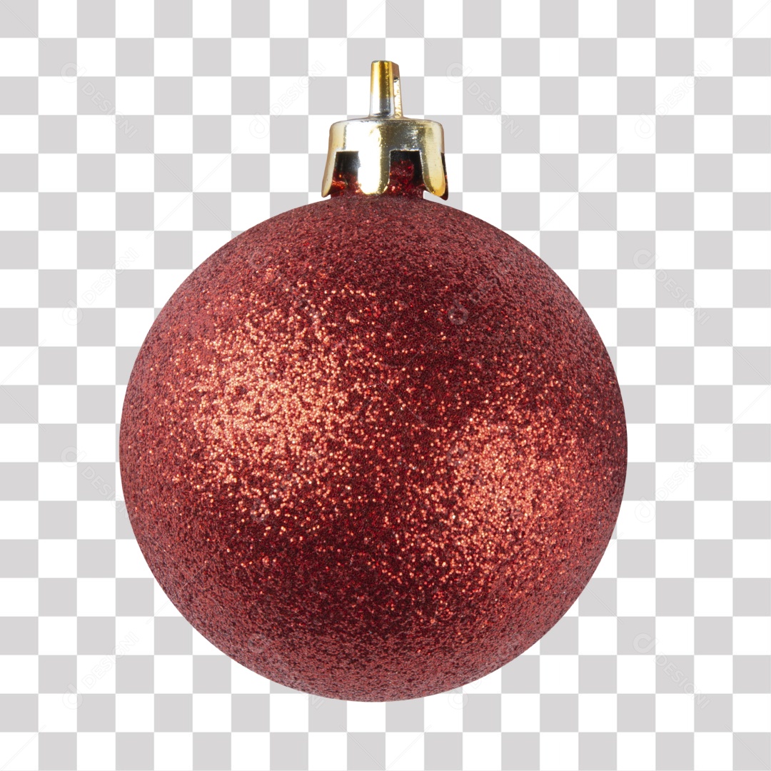 Bola natal vermelho PNG Transparente