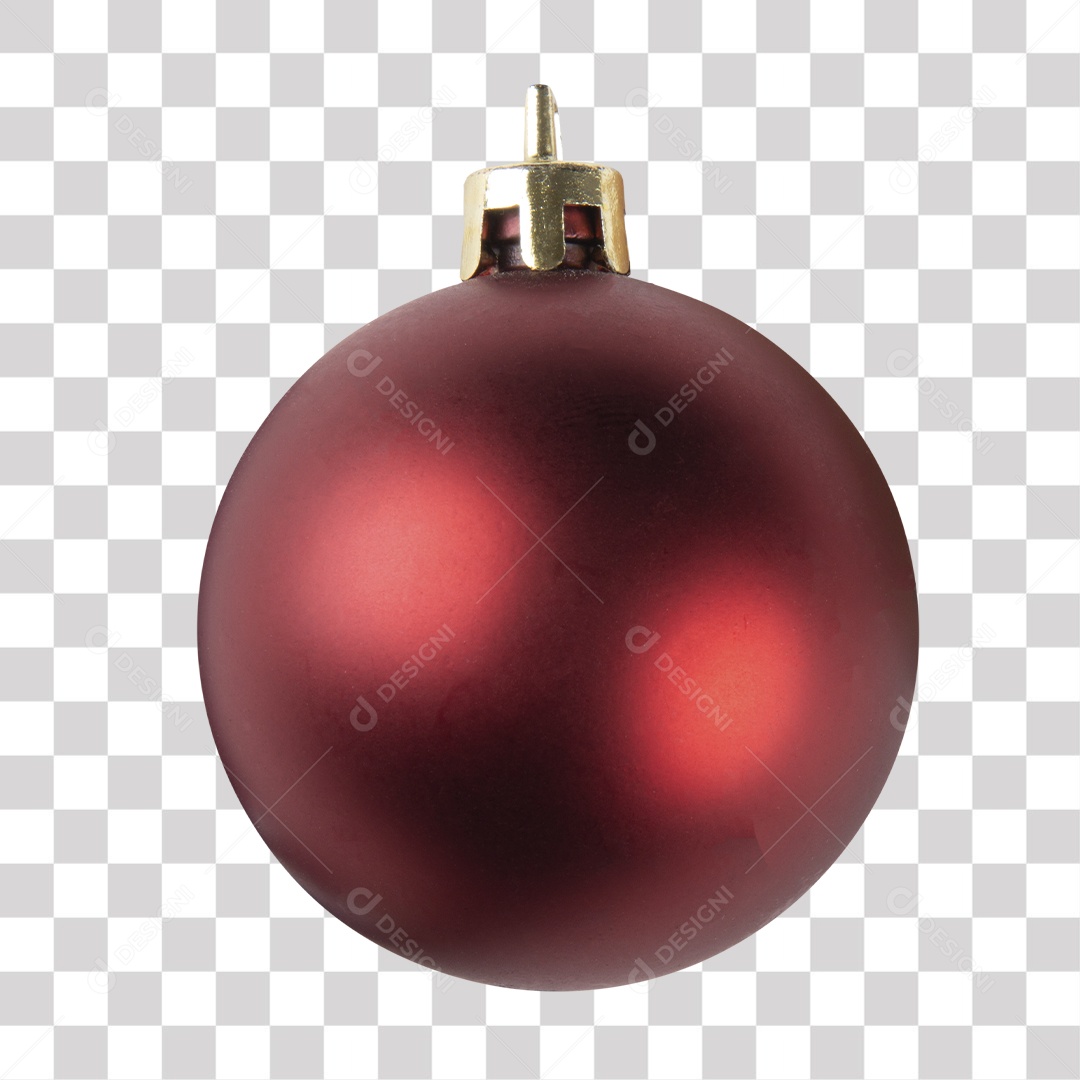 Bola natal vermelho PNG Transparente
