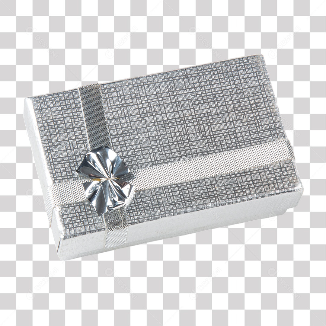 Caixa prateada PNG Transparente