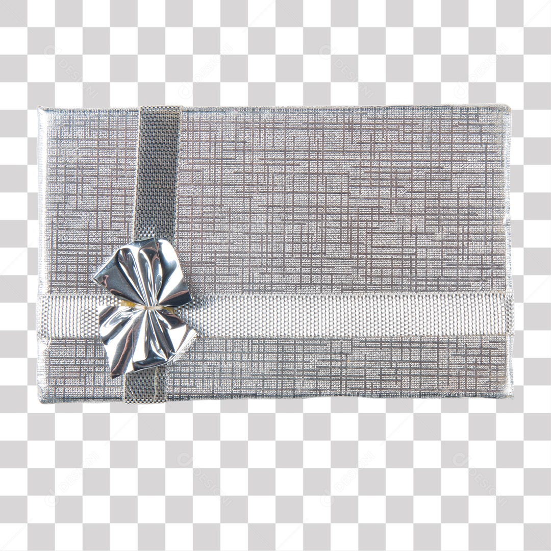 Caixa prateada PNG Transparente