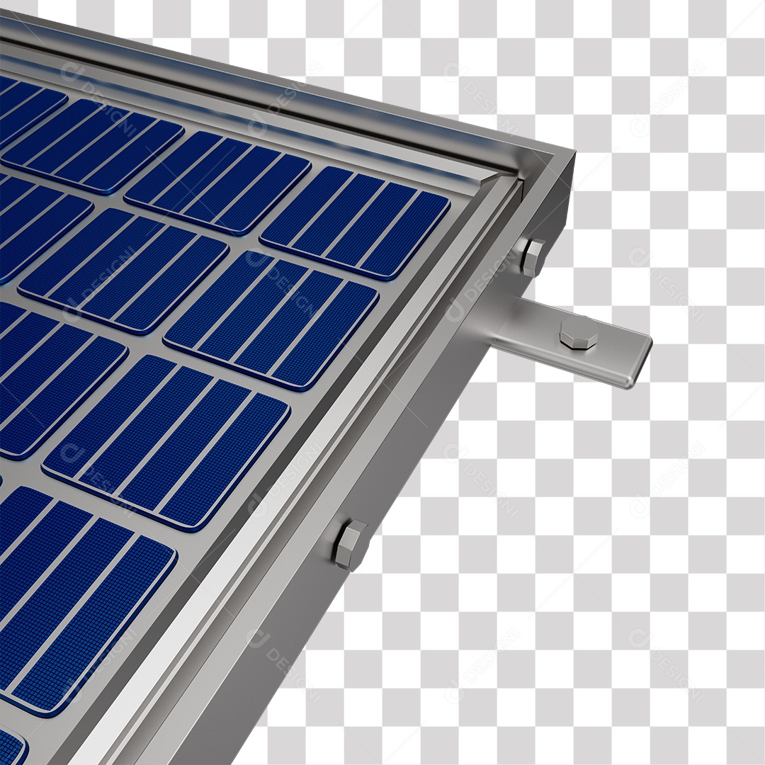 Painel Solar Ilustração 3D PNG Transparente