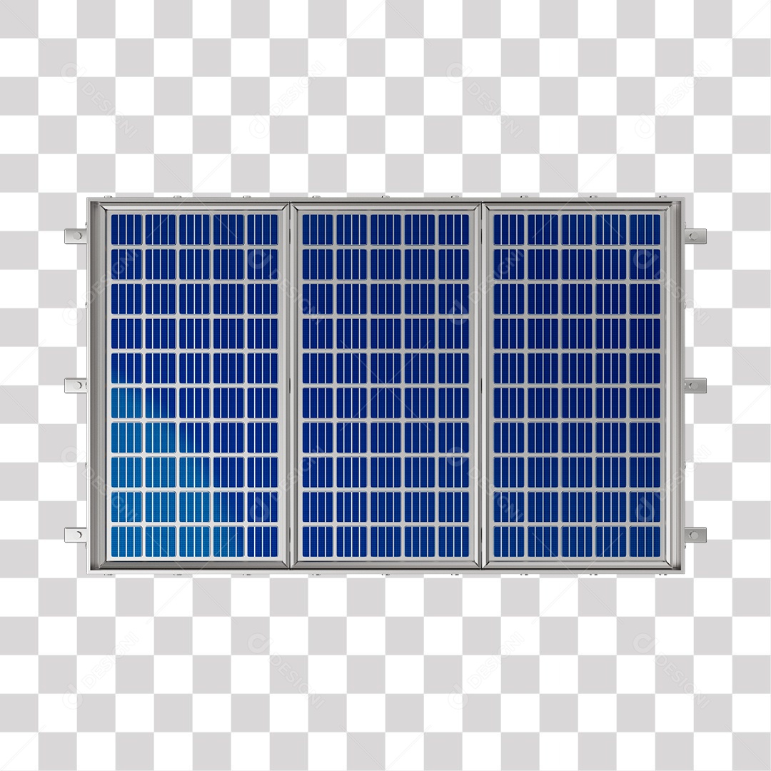 Painel Solar Ilustração 3D PNG Transparente