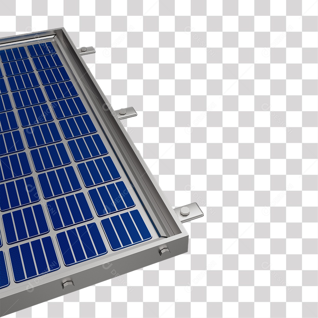 Painel Solar Ilustração 3D PNG Transparente