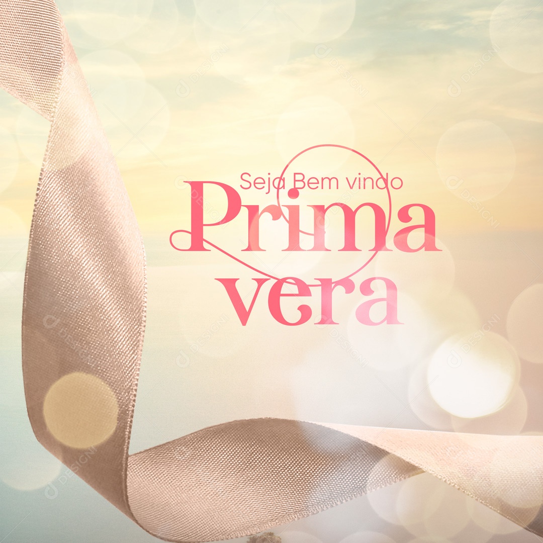 Bem Vinda Primavera 22 de Setembro Social Media PSD Editável