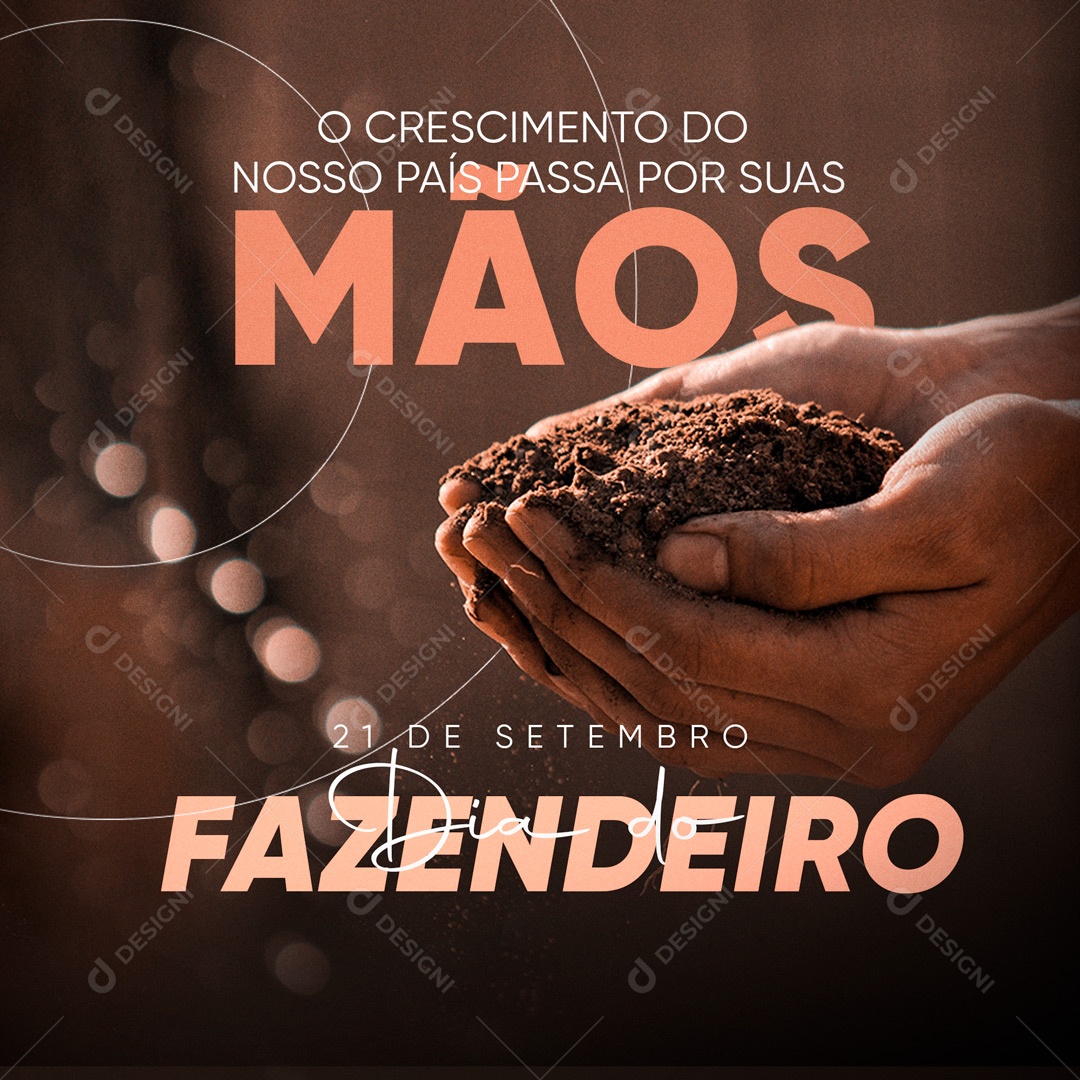 Social Media Farmer's Day September 21 Editable PSD