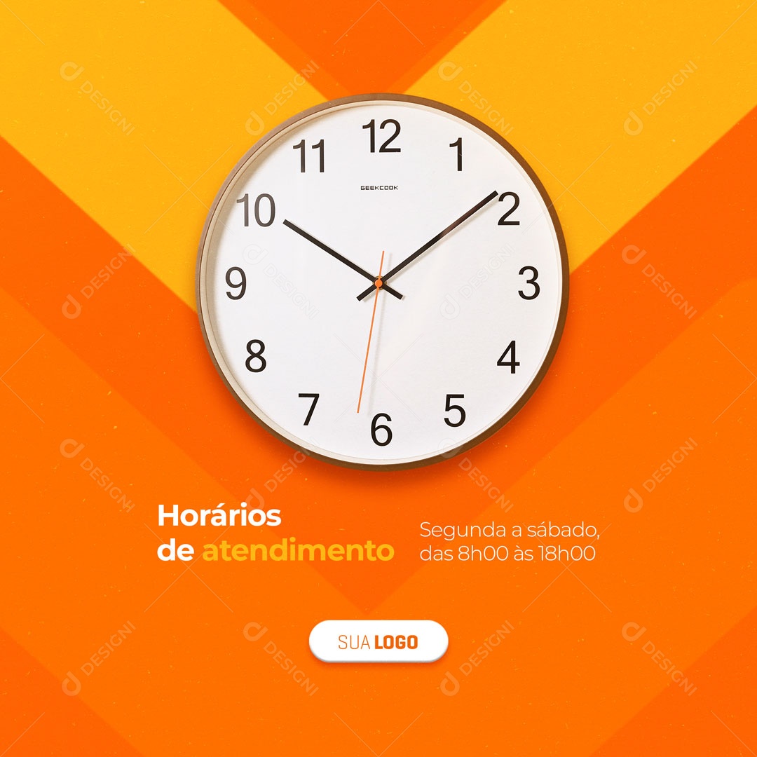 Social Media Horários de Atendimento Materiais De Construção PSD Editável