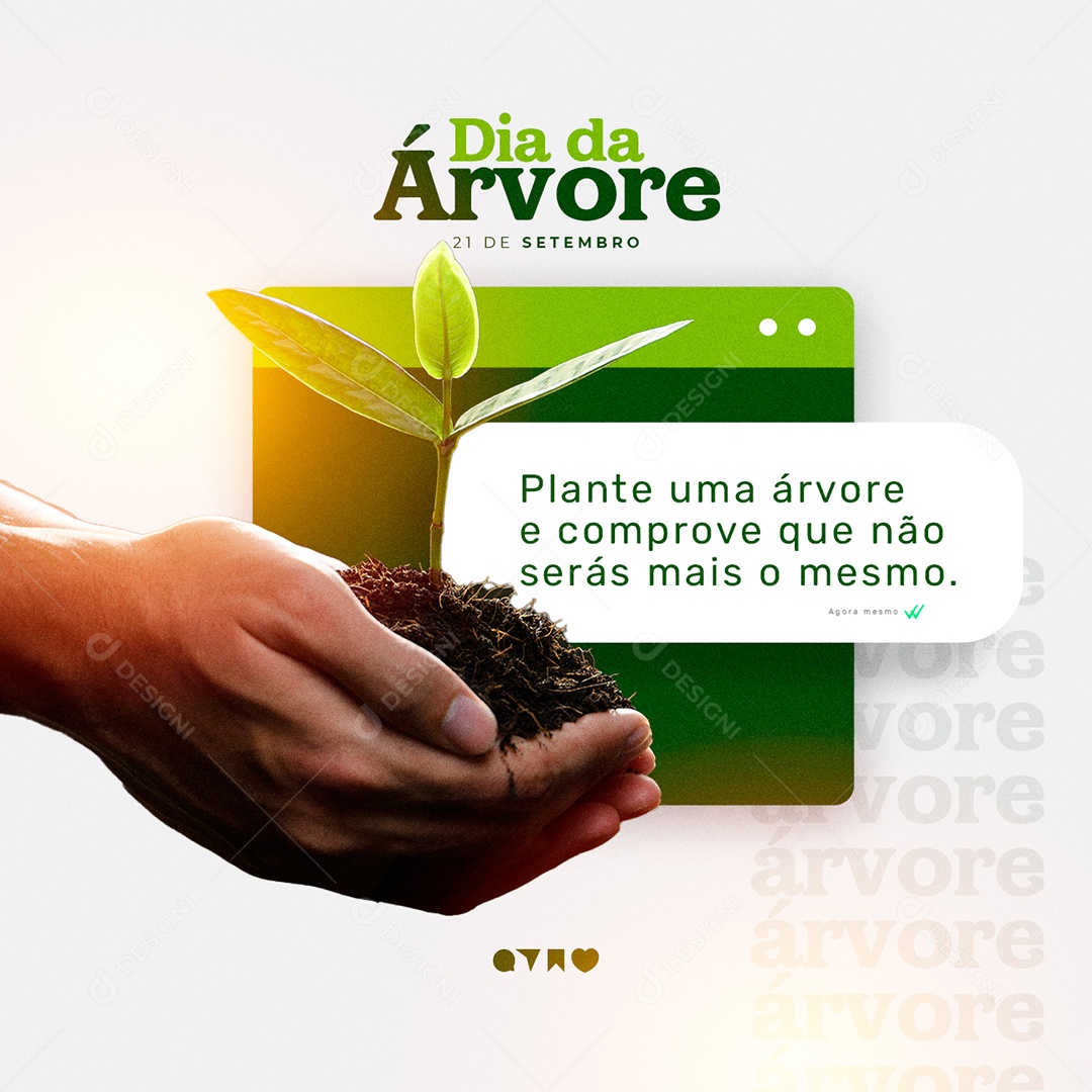 Social Media Dia da Árvore 21 de Setembro Plante Uma Árvore PSD Editável