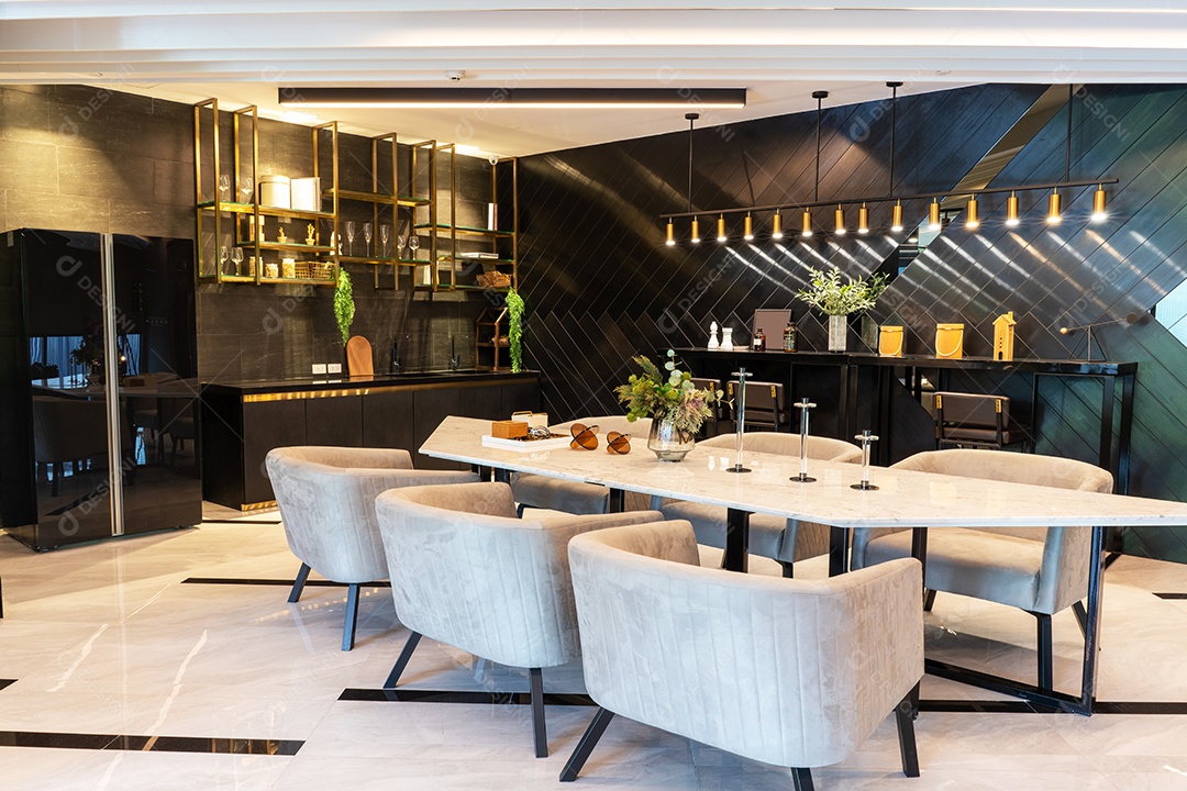 Sala de estar branca com janela de sofá de Condomínio Luxo e soma