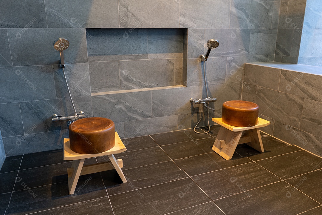 Sauna Spa Onsen no Hotel. Banho Japonês Hot Springs Spa Onsen no Condomínio ou Hotel.