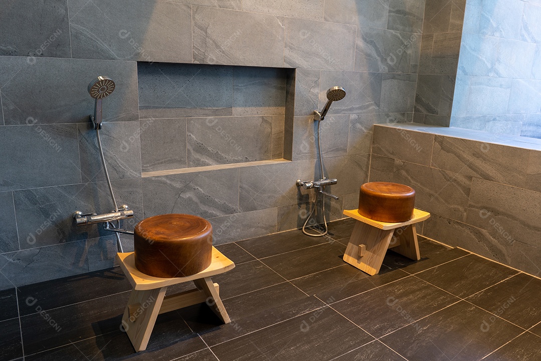 Sauna Spa Onsen no Hotel. Banho Japonês Hot Springs Spa Onsen no Condomínio ou Hotel.