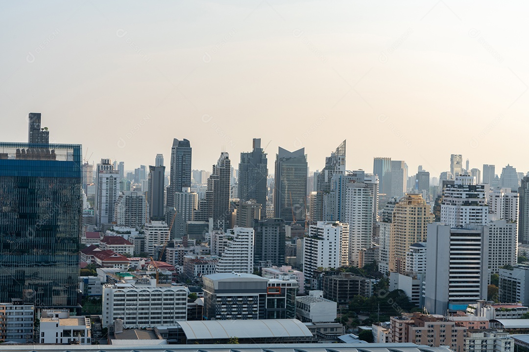 City skyline and skyscrapers Bangkok Thailand. Beautiful view in Bangkok