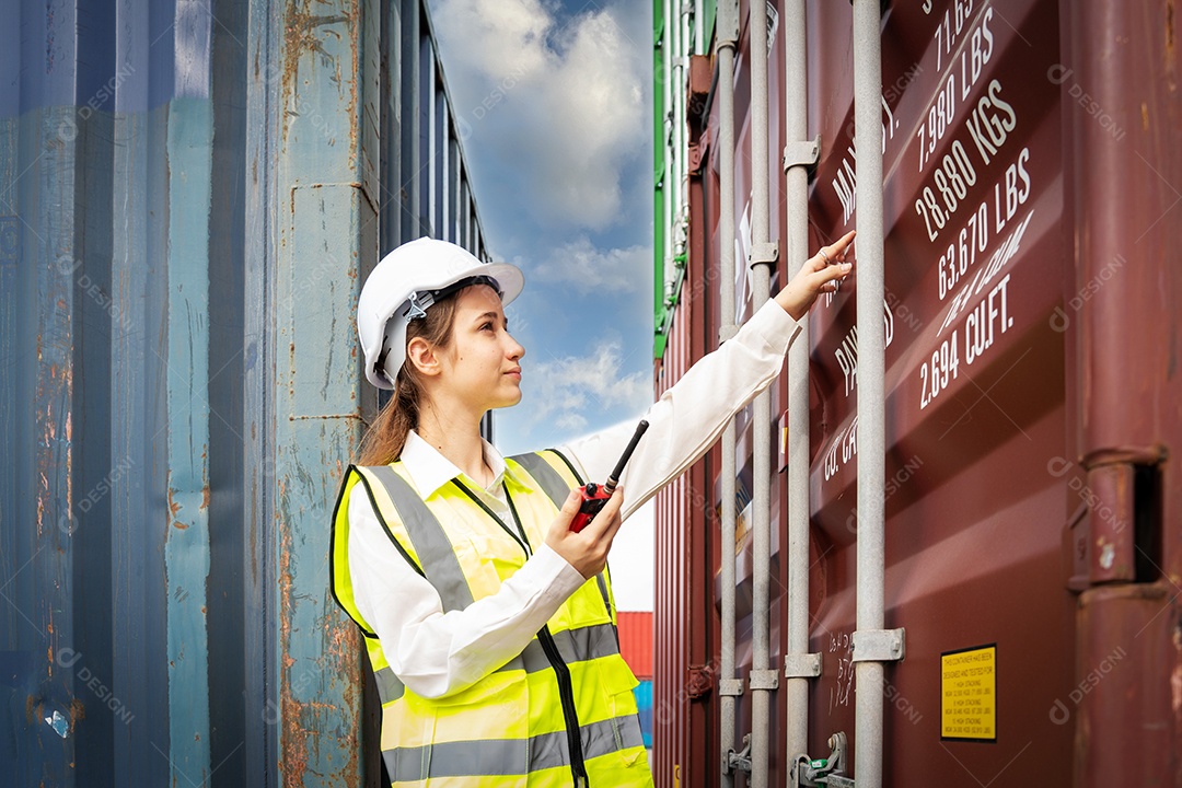 Female foreman smile wearing front load fork guards