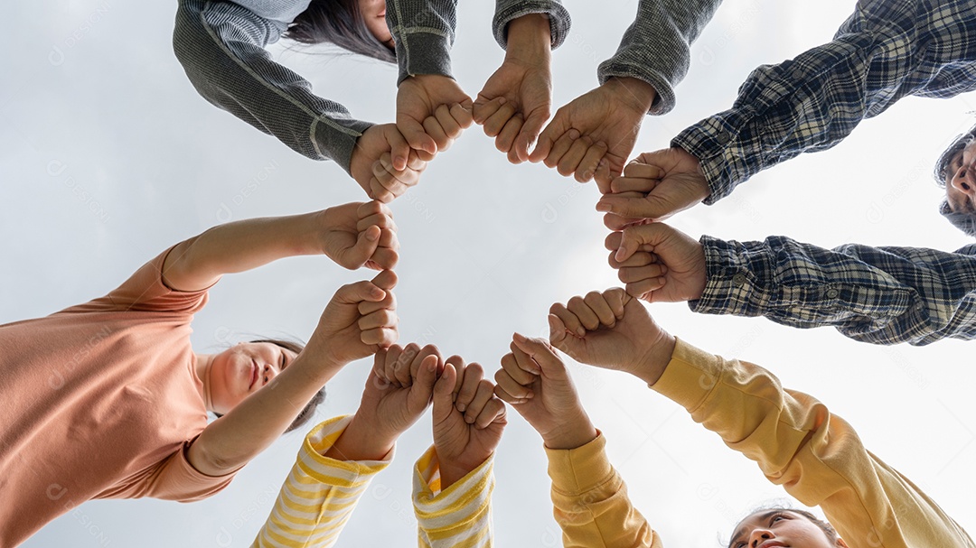 Equipe Mãos Empatia Confiança Parceria de parceiros crescer conectar parceiro de negócios e integração de conexão conceito de inicialização Trabalho em equipe de empatia.