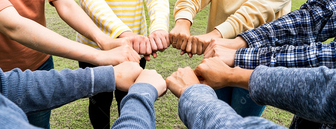 Equipe Mãos Empatia Confiança Parceria de parceiros crescer conectar parceiro de negócios e integração de conexão conceito de inicialização Trabalho em equipe de empatia.