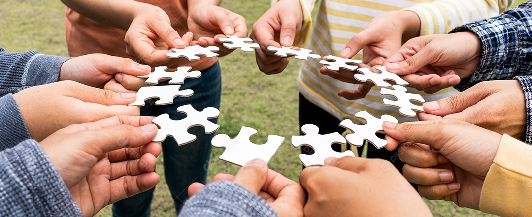 Equipe Mãos Empatia Confiança Parceria de parceiros crescer conectar parceiro de negócios e integração de conexão conceito de inicialização Trabalho em equipe de empatia.