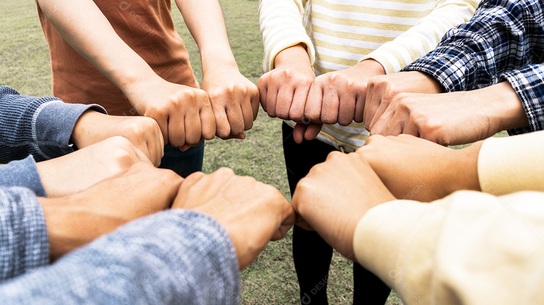 Equipe Mãos Empatia Confiança Parceria de parceiros crescer conectar parceiro de negócios e integração de conexão conceito de inicialização Trabalho em equipe de empatia.