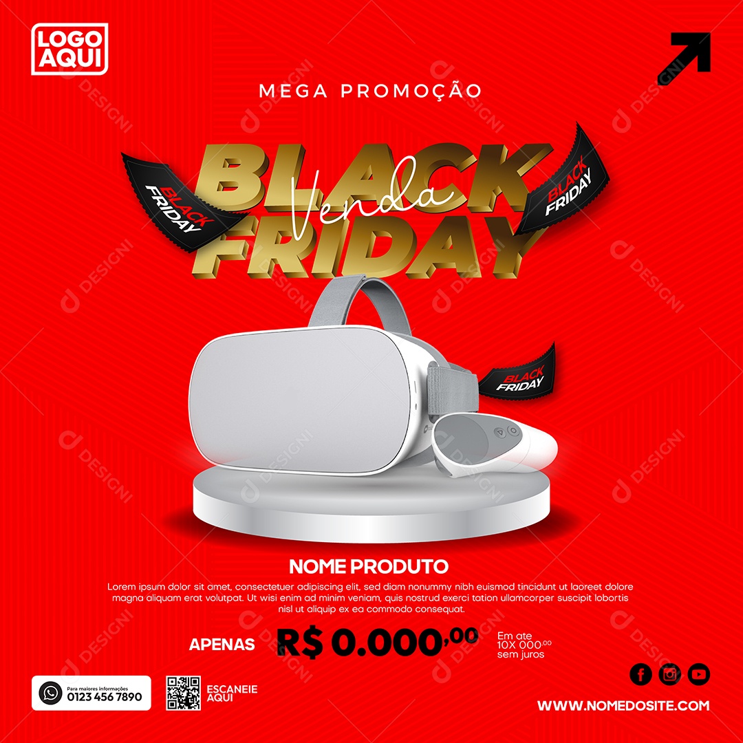 Mega Promoção Black Friday Óculos Virtual Lojas Eletrônicos EPS