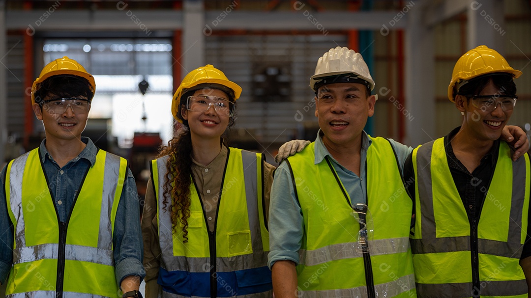 Trabalho em equipe e trabalhador de espírito de equipe agrupam confiança corporativa