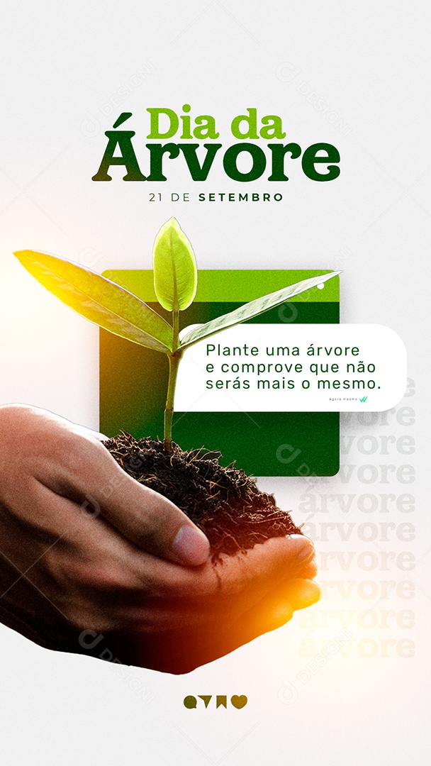 Story Plante uma Árvore e Comprove que não será mais o mesmo Dia da Árvore Social Media PSD Editável