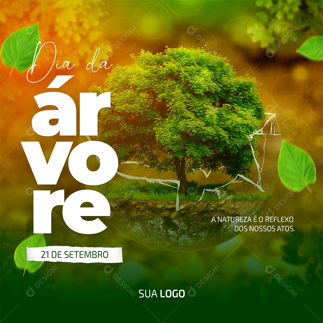 Social Media Dia da Árvore 21 de Setembro PSD Editável